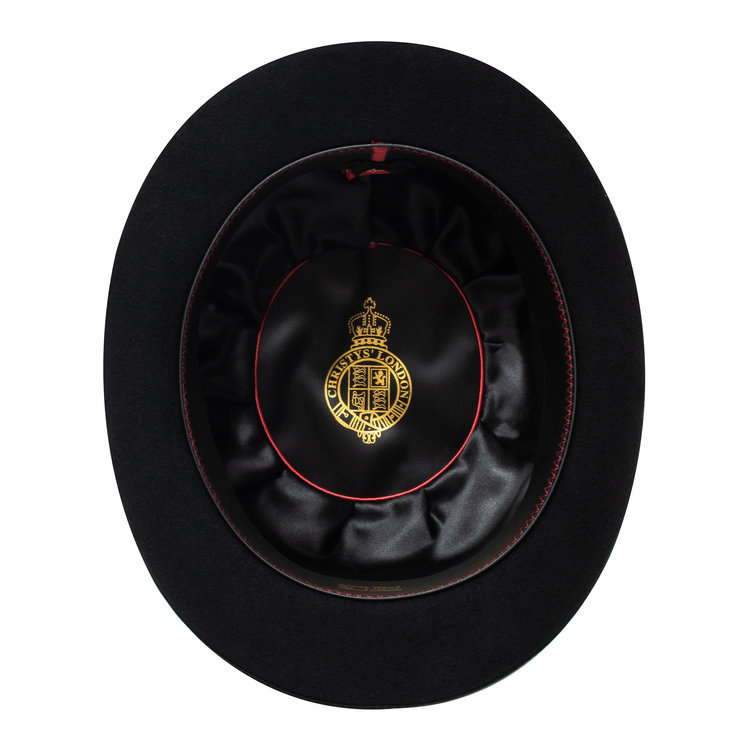 Chapeau Melon Feutre Laine Noir Bowler CHRISTYS'