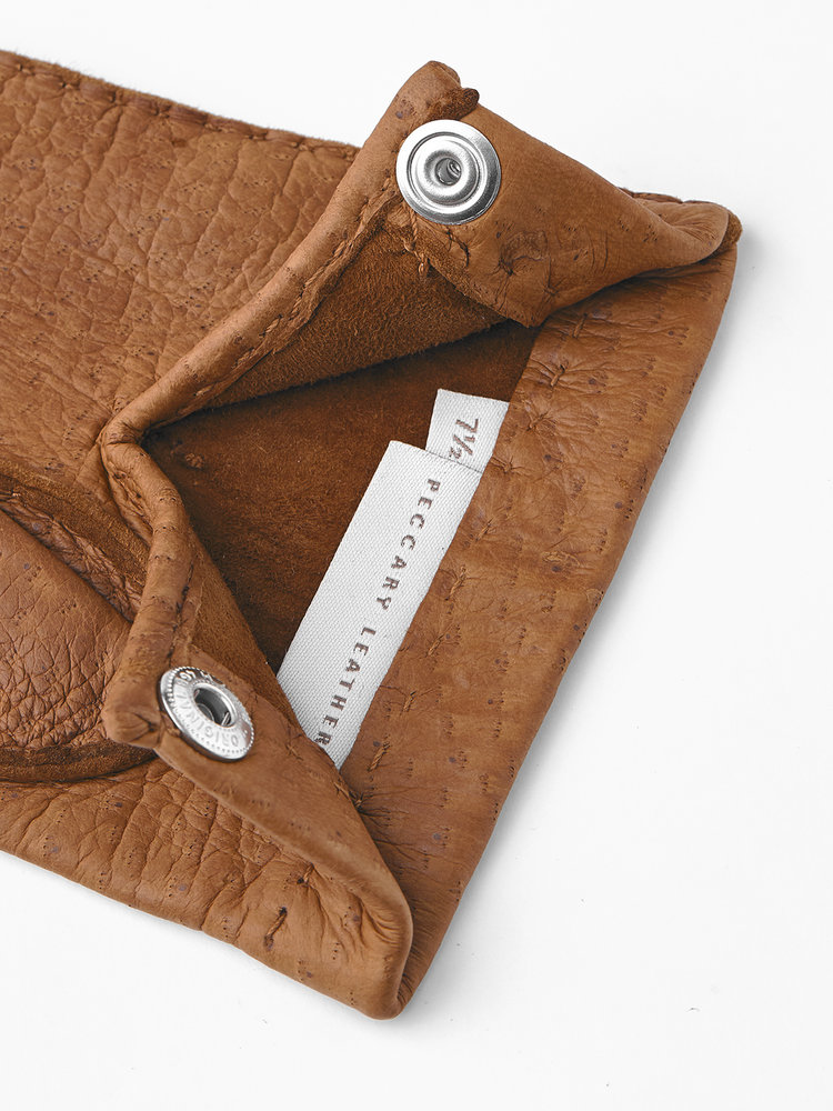 Gants Cuir Peccary Unlined Palm Button HESTRA