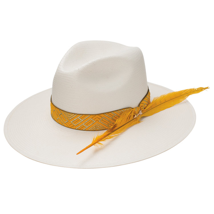 Sunburst Flat Brim Straw Hat STETSON