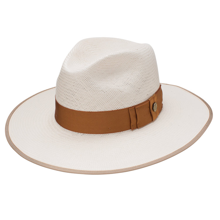 Tri-City Summer Flat Brim Straw Hat STETSON
