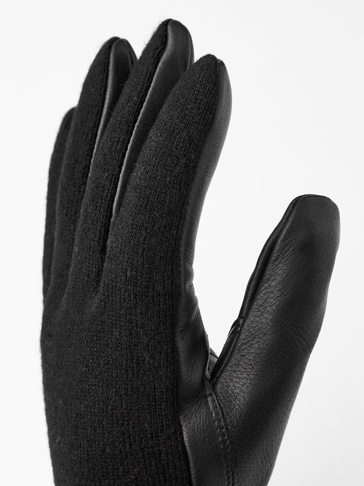 Deerskin Wool Tricot Winter Leather Gloves HESTRA