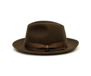 Beaver Fur Felt Waterproof Fedora Hat BORSALINO