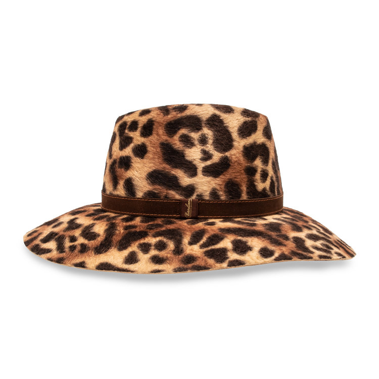 Sophie Leopard Fur Felt Women's Hat BORSALINO