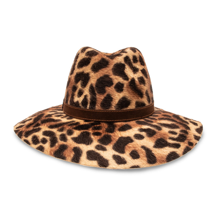 Chapeau Feutre Fourrure Femmes Sophie Leopard BORSALINO