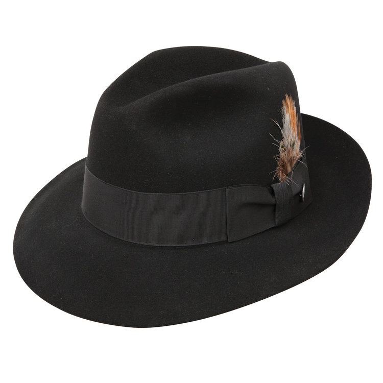 Temple Wide Brim Fur Felt Hat STETSON