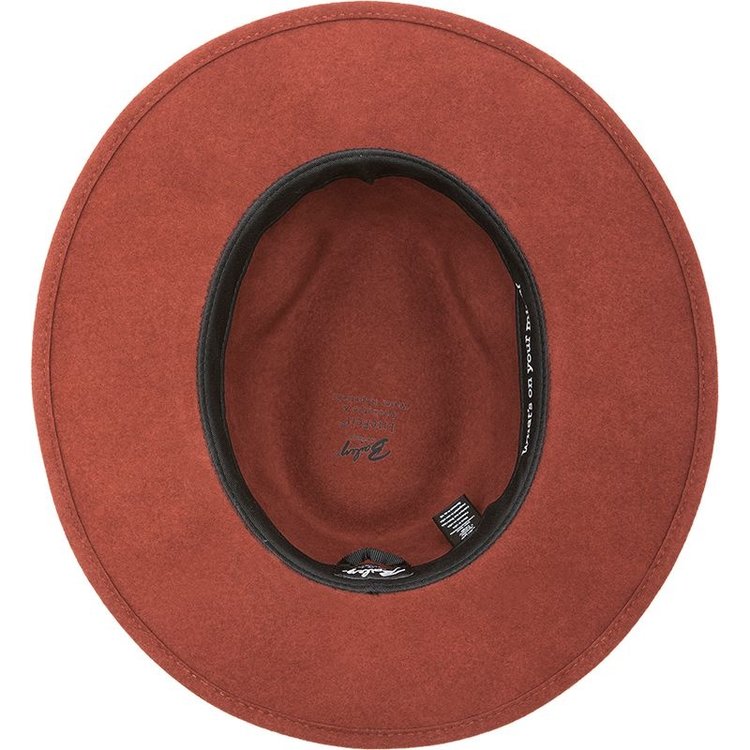 Burnell Flat Brim Felt Hat BAILEY