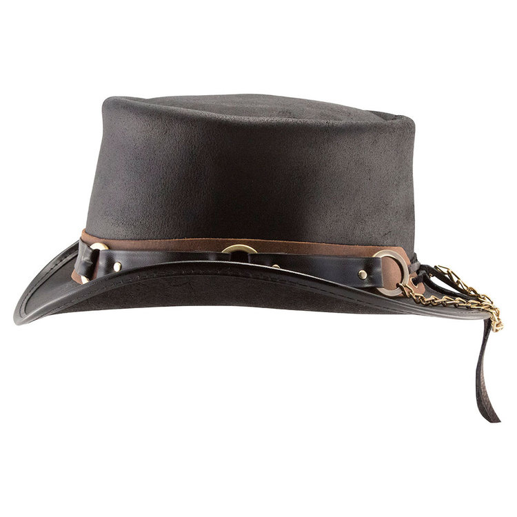 Haut-de-forme El Dorado SR2 Band  en cuir AMERICAN HAT