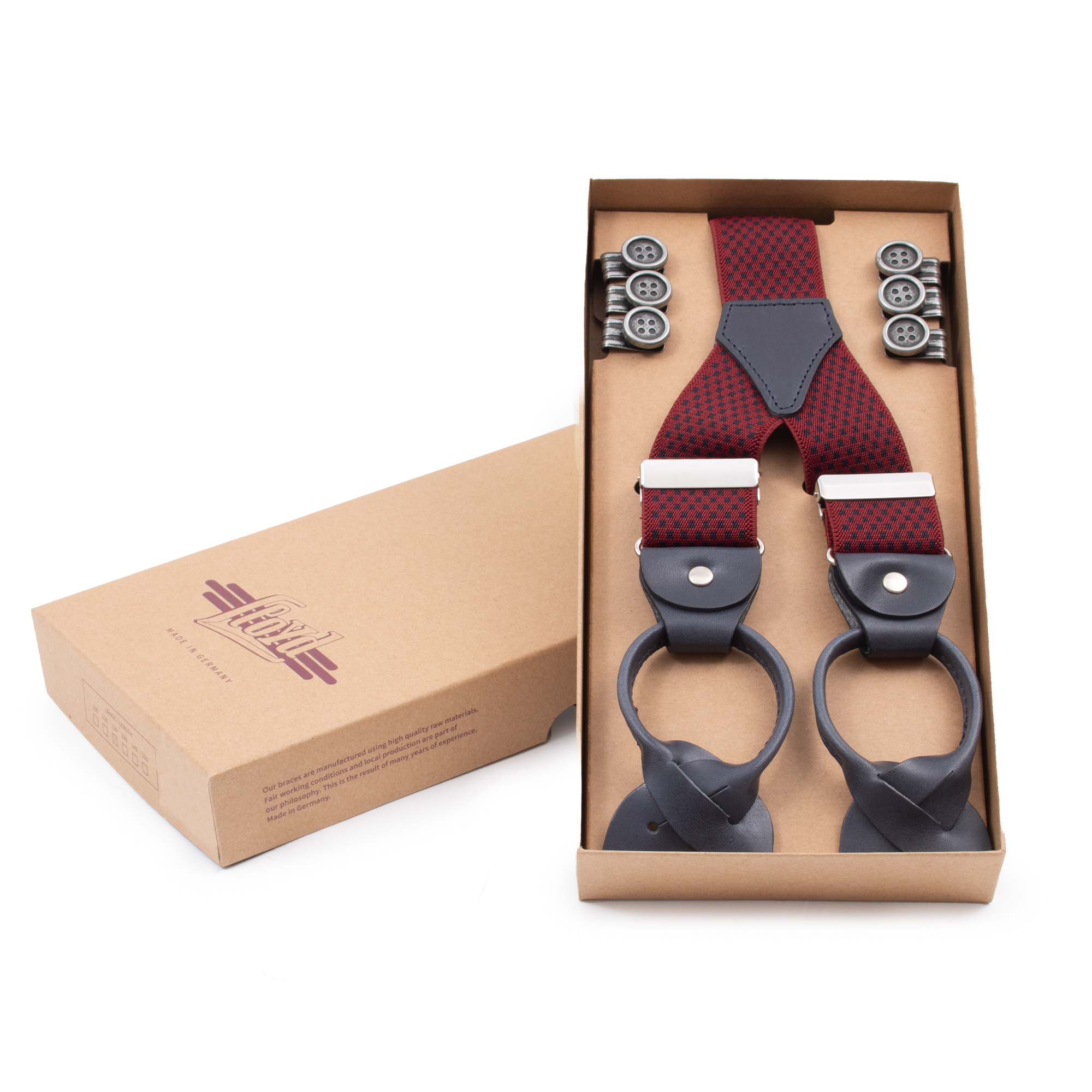 6763 Leather Suspenders LLOYD | Fast Shipping | Henri Henri