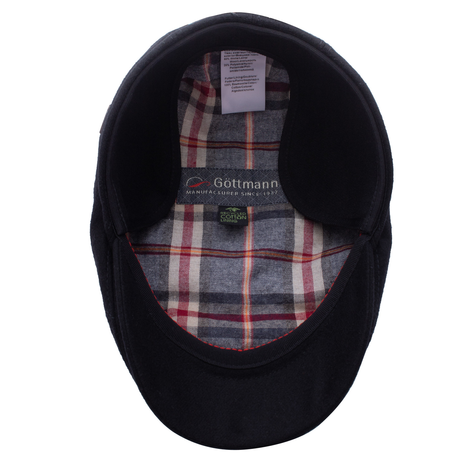 Casquette Plate En Lin Bleu Göttmann Jackson - Taille 62 Cm, Protection UV 40+, Doublure Recyclée