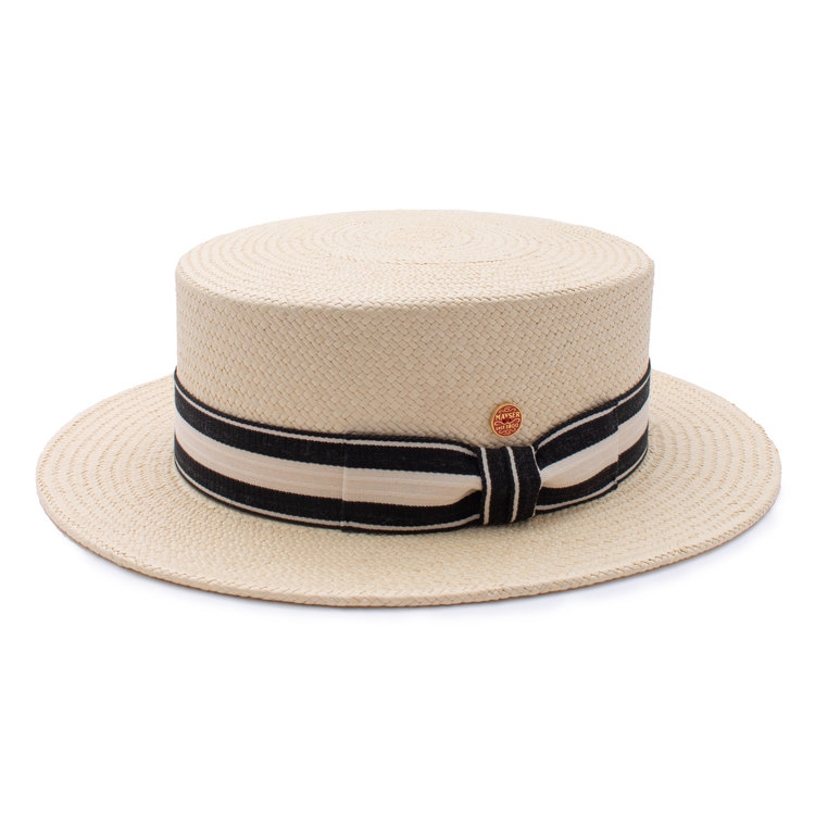 Gondolo Panama Straw Boater Hat MAYSER