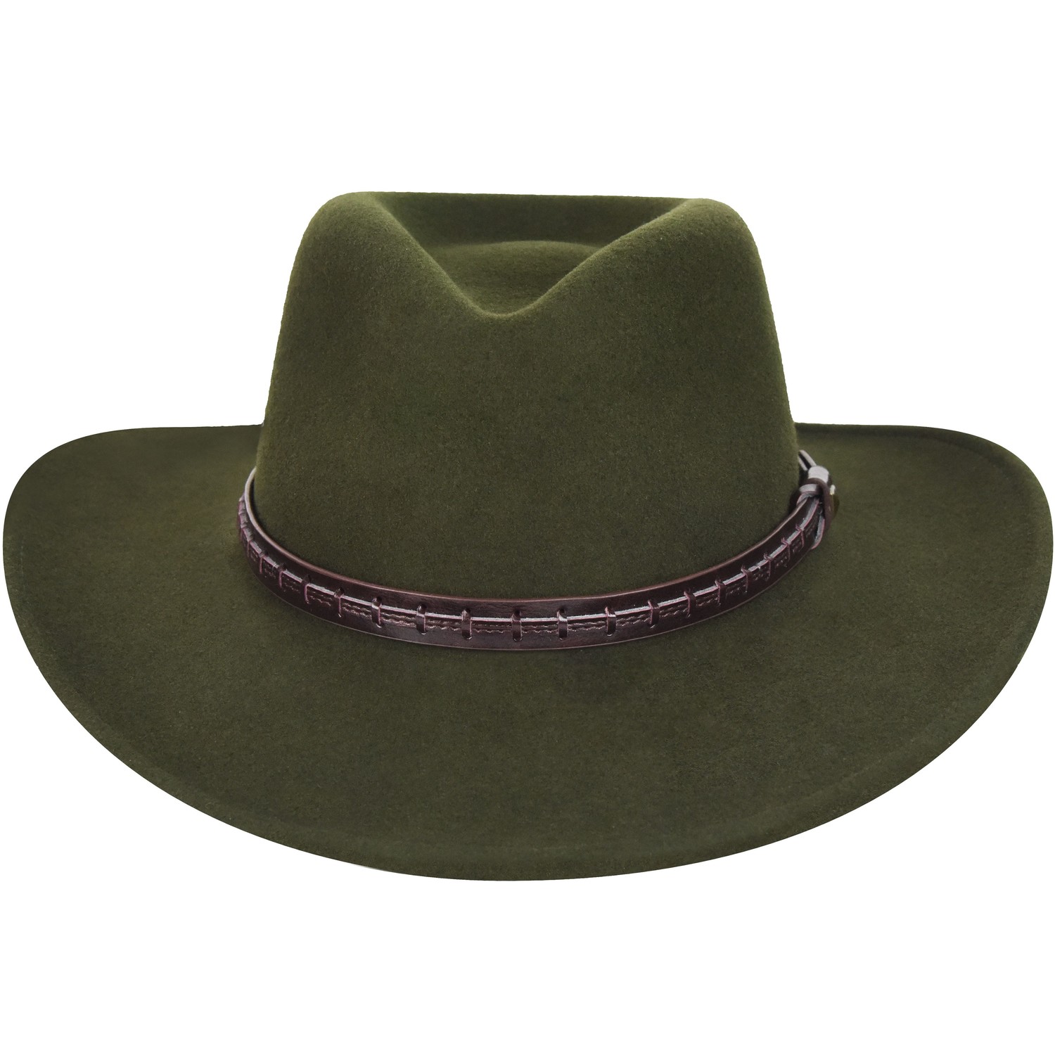 Bailey Hats Light Felt Wool Olive Green Felt Hat Sz L 