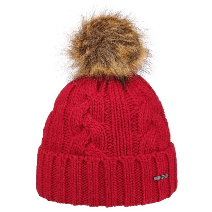 帽子 nutemperor fur beanie 帽子 nutemperor fur beanie Black FAUX FUR KNIT BEANIE
