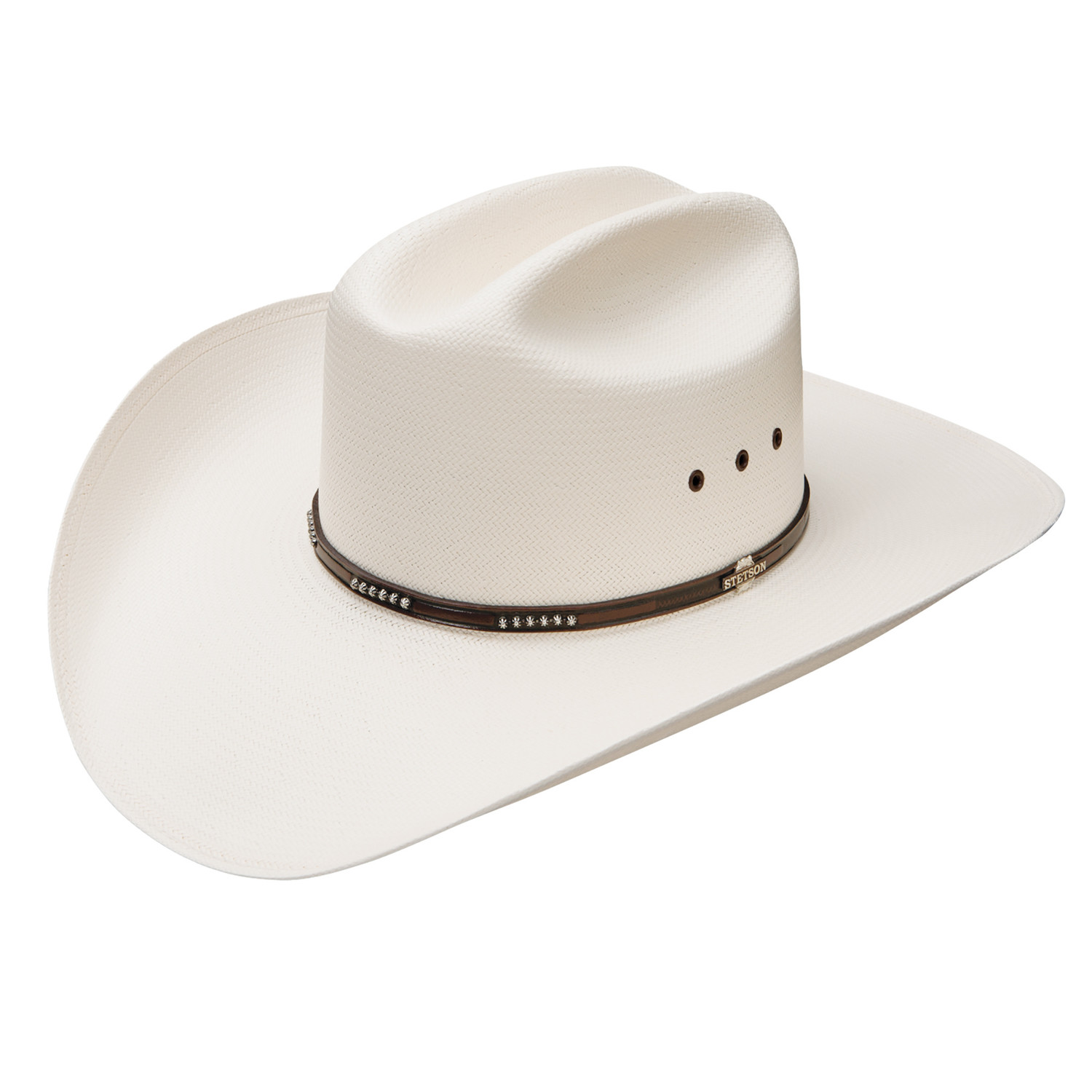 Chapeau De Cowboy En Paille Stetson, Style Gus Centenaire – Taille 6 7/8, Beige