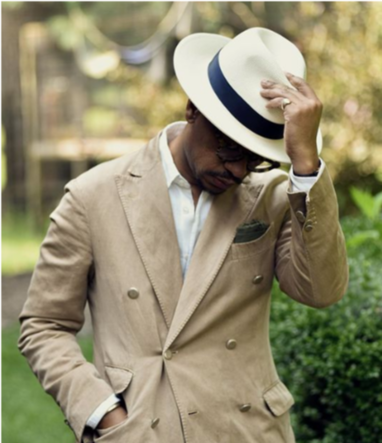 Panama Fine Medium Brim Blanc