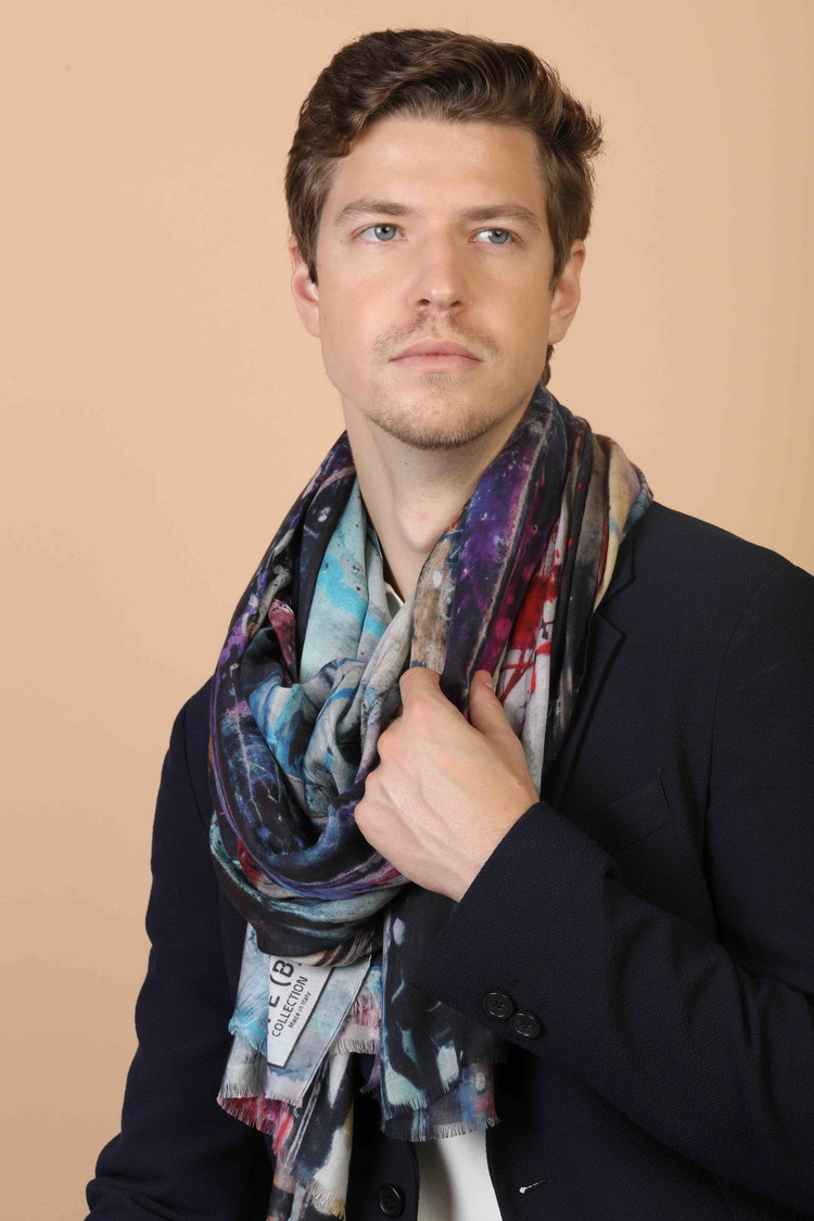 Chemical Waste Acid-Dyed Summer Scarf TYPE B