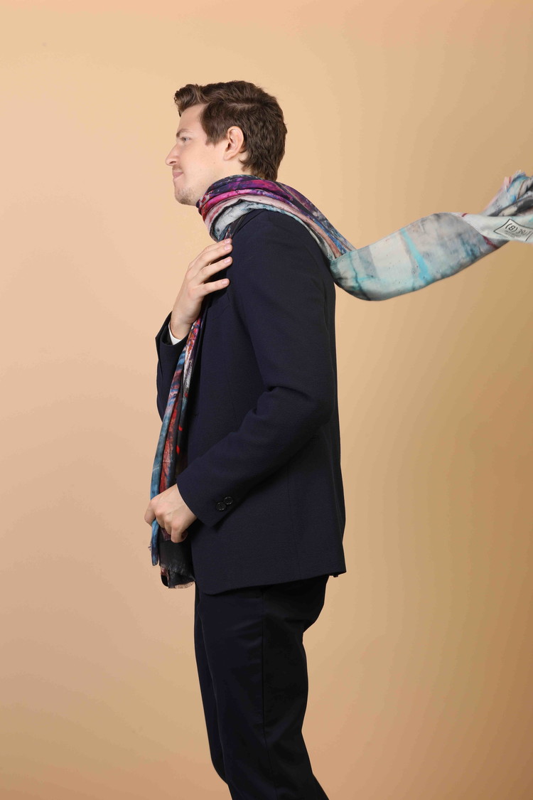 Chemical Waste Acid-Dyed Summer Scarf TYPE B