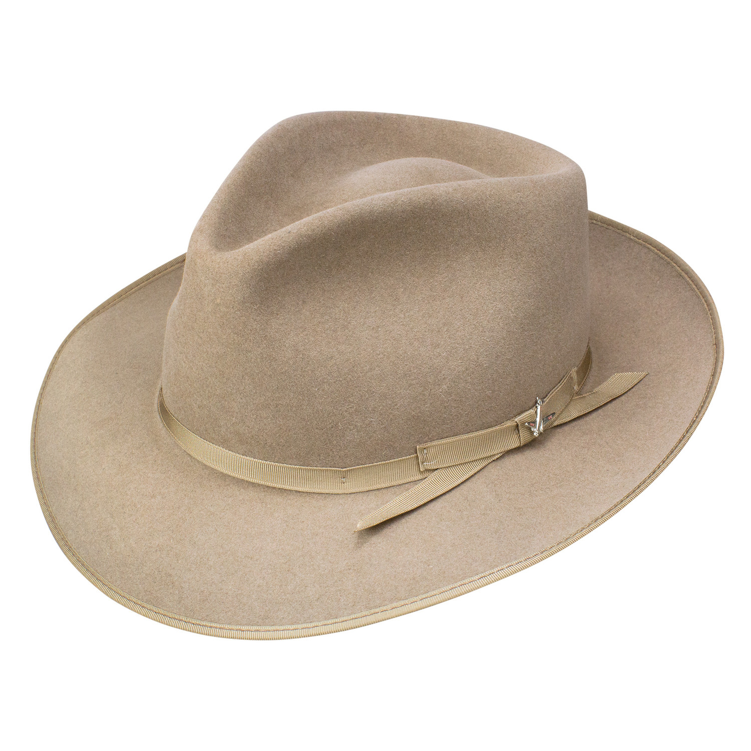 Chapeau Cow-boy Resistol - Noir - Feutre Fourrure Castor 4X - Taille 6 7/8 - Vintage