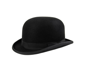 Chapeau Melon Feutre Laine Noir Bowler CHRISTYS