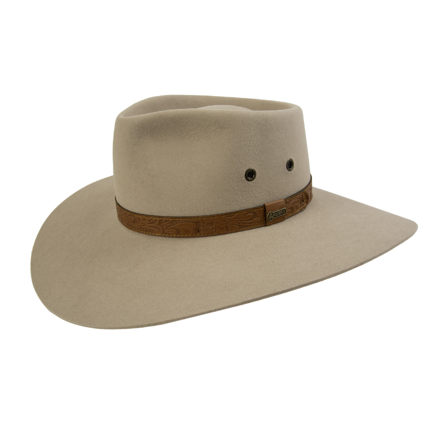 Chapeau Cowboy Western Vintage, Feutre Marron, Large Bord – Style Détresse