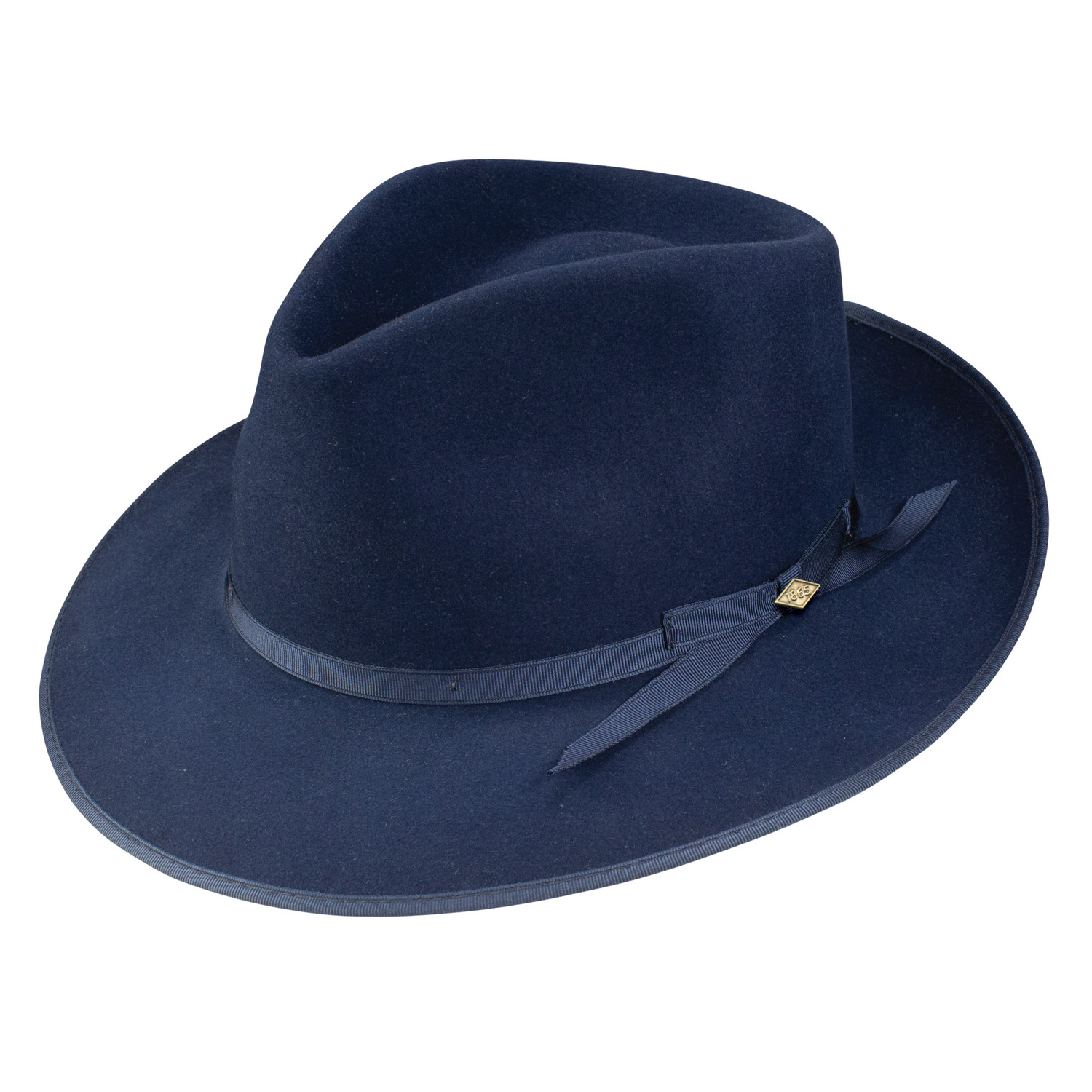 Chapeau Fedora Stetson 3X - Castor Marron - Taille 7 1/8 - Selv-Edge - Vintage USA