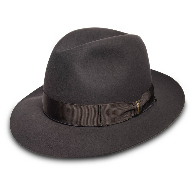 Beaver Fur Felt Waterproof Fedora Hat BORSALINO