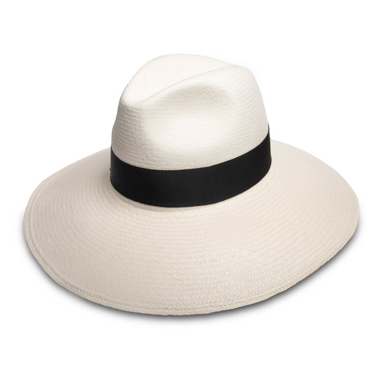 Chapeau Femmes Bord Large Paille Panama Sophie BORSALINO