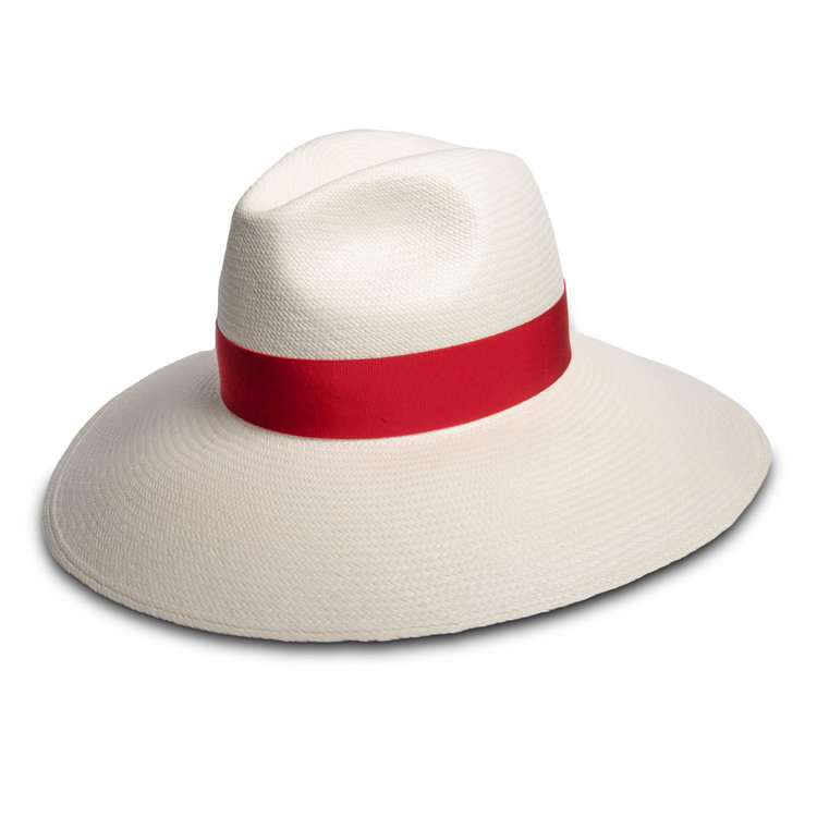 Chapeau Femmes Bord Large Paille Panama Sophie BORSALINO