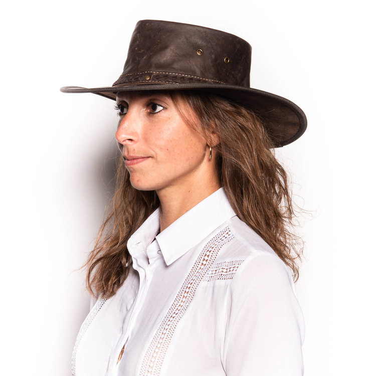 Chapeau Sundowner Kangaroo Cuir Souple BARMAH