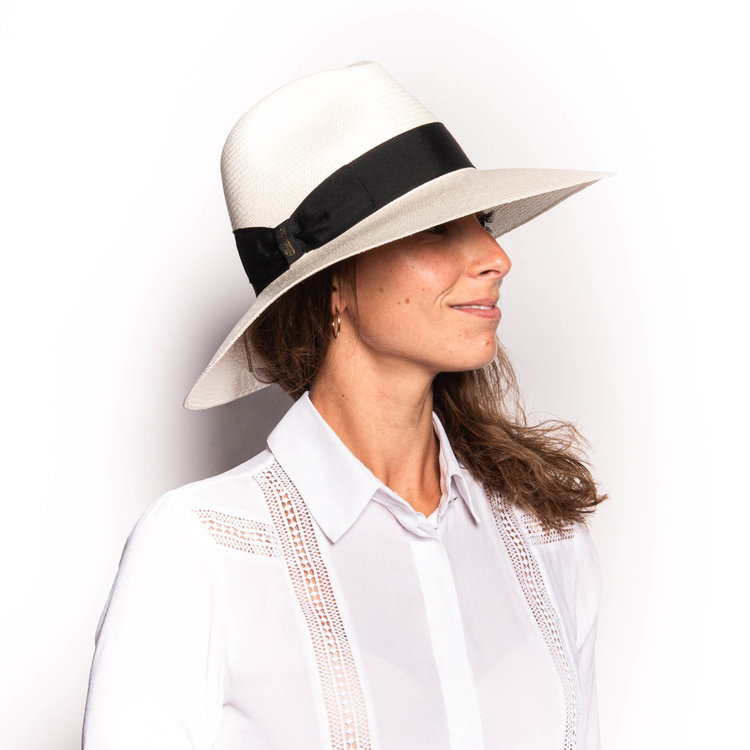 Chapeau Femmes Bord Large Paille Panama Sophie BORSALINO