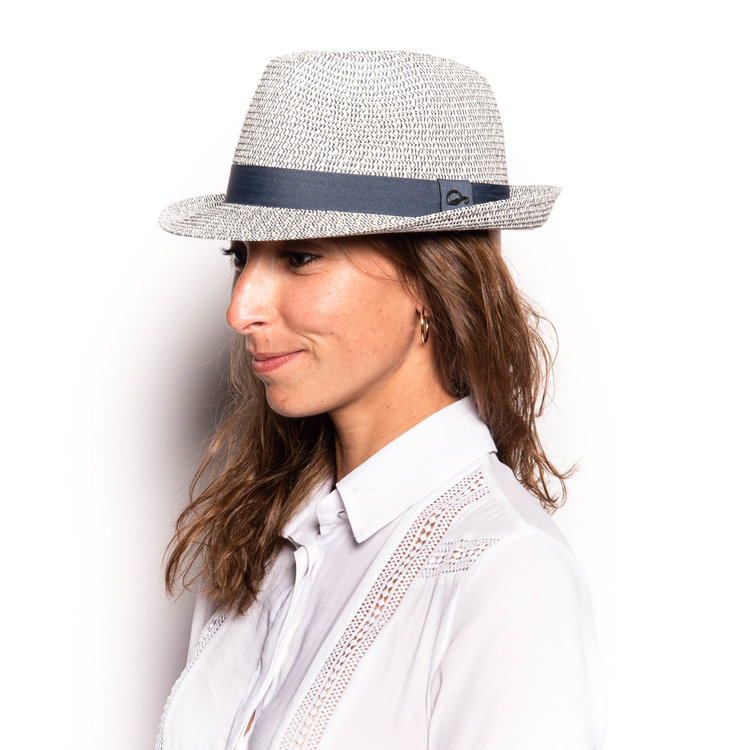 Onyx Summer Straw Trilby Hat GÖTTMANN