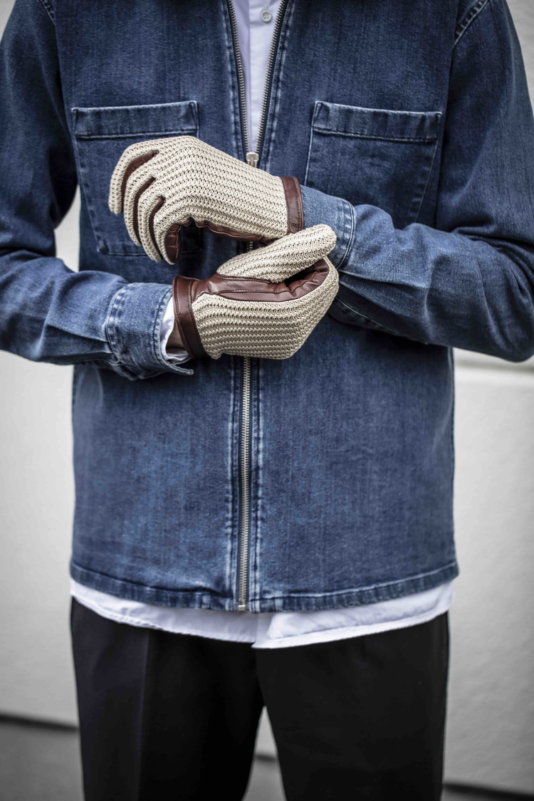 Adam HESTRA Men's Leather Gloves
