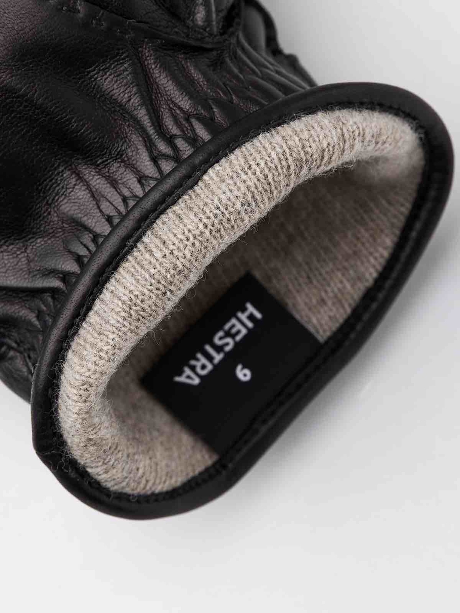 Gants Cuir Noirs Hestra Homme – Taille 7,5 – Neufs Avec étiquettes – Doublure Laine