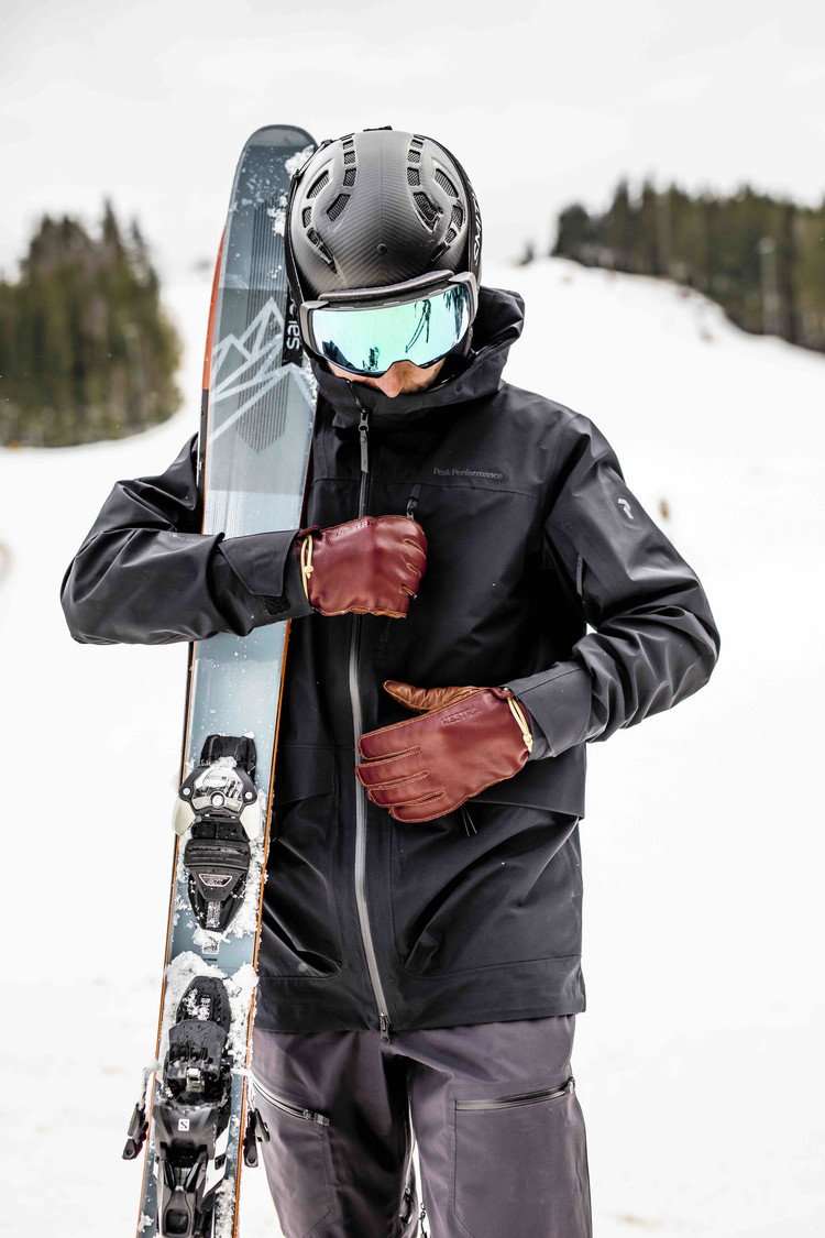 Gants de cuir Wakayama HESTRA pour alpinisme