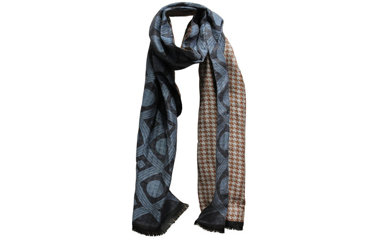 Stetson Europe Foulard Two Patterns  STETSON EUROPE en coton