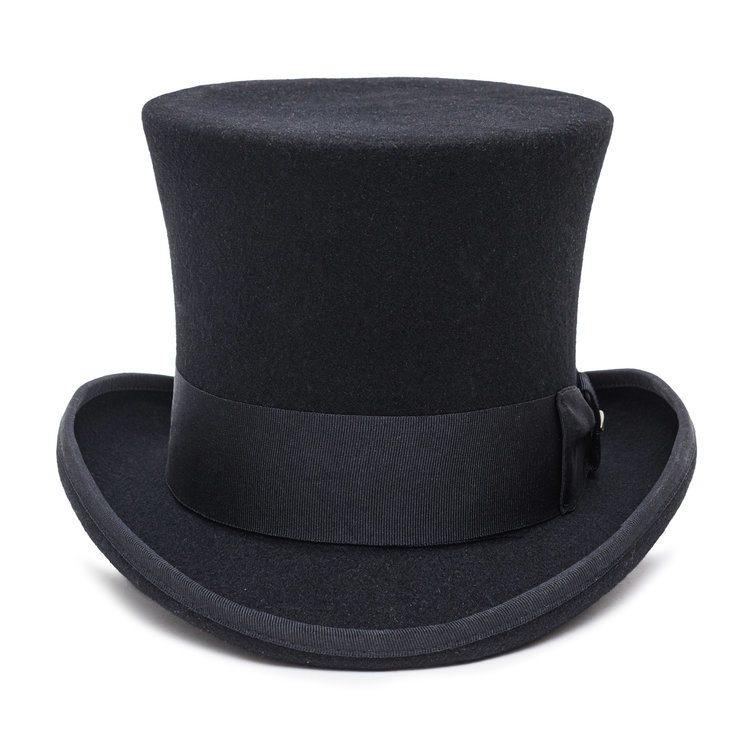 Scala Mad Hatter Wool Felt Top Hat