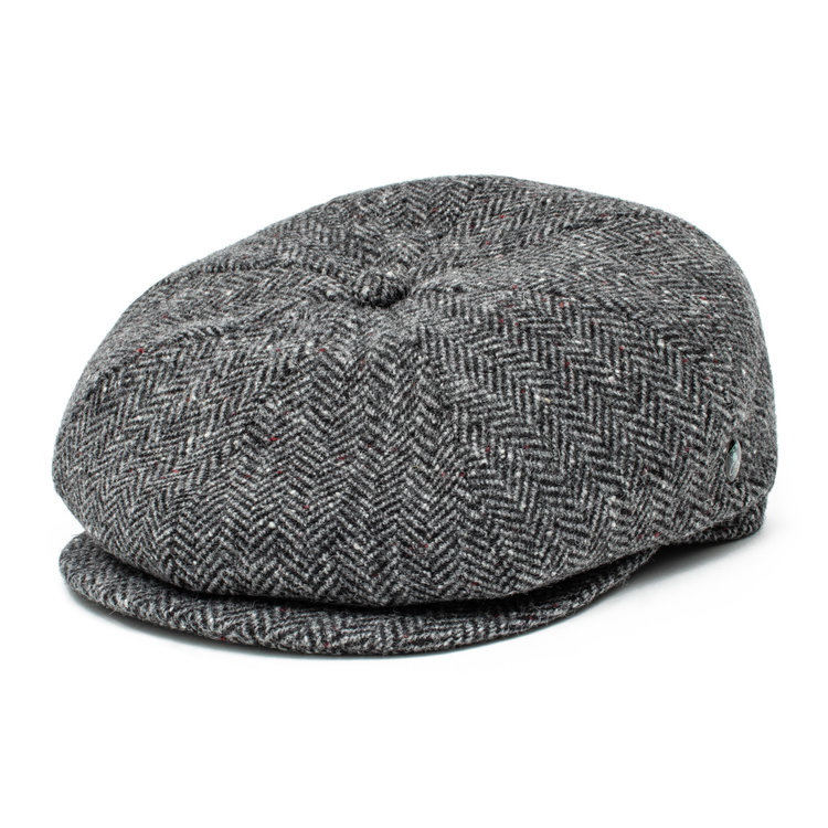 Chauffeur Hat, Driver Hat, Classic British Flat Top Fishing Hat, Vintage  Newsboy Capblack