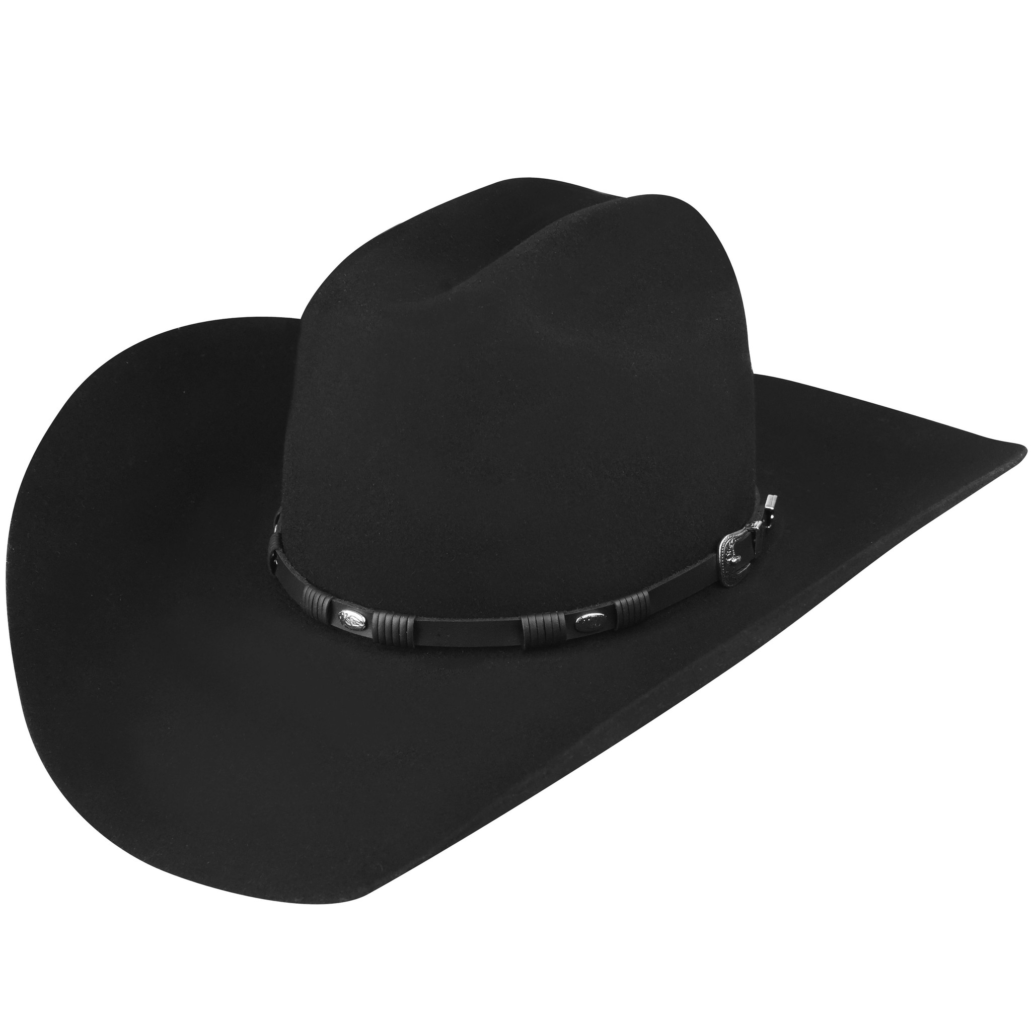 Landry BAILEY Black Wool Felt Cowboy Hat