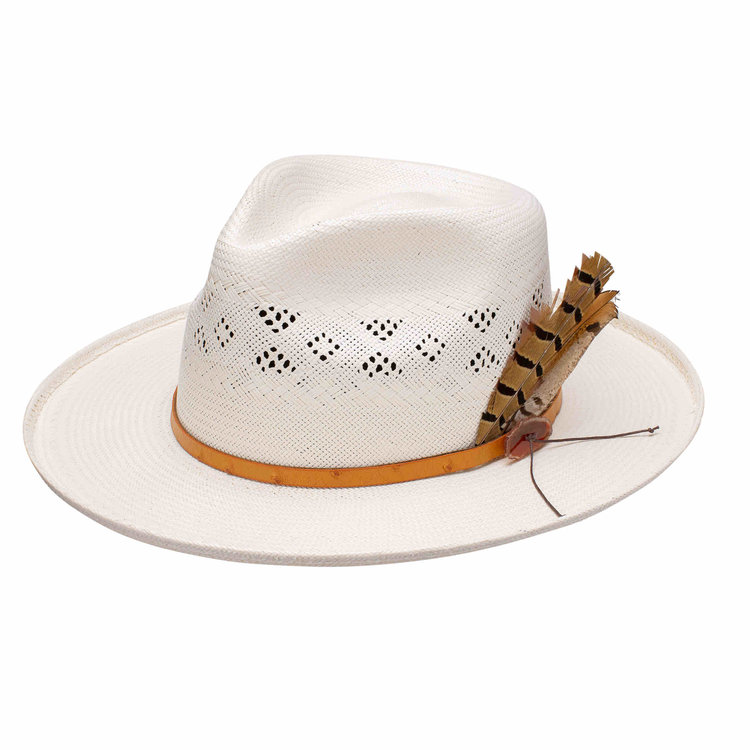 Chapeau en paille Andromeda STETSON bord plat