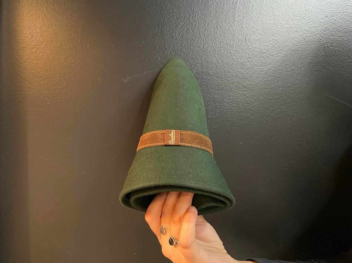 hat in the shape of a cone