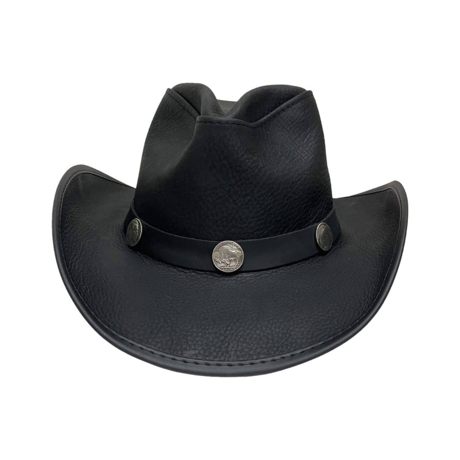 Cyclone | Mens Leather Cowboy Hat | Leather Hat Band