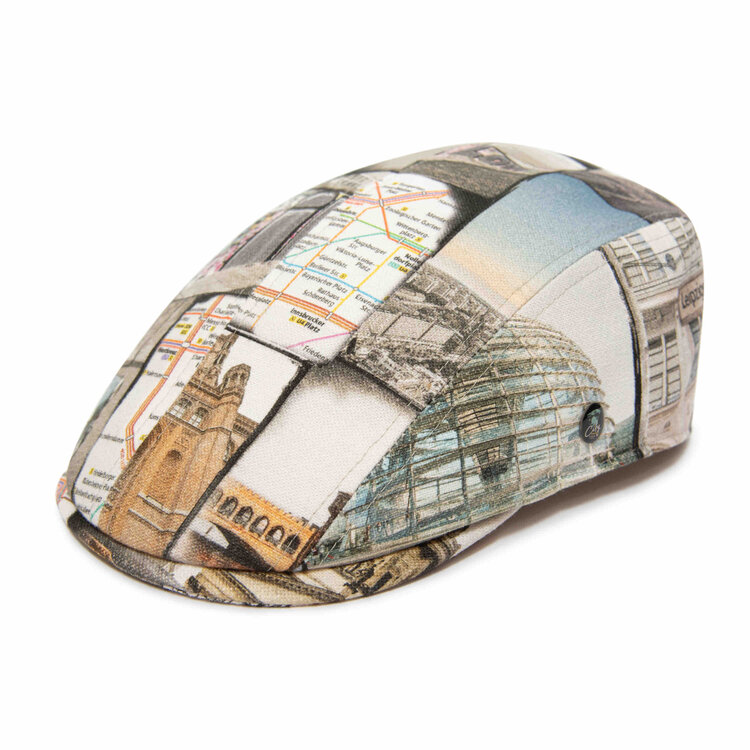 Bombée Berlin 44 CITY SPORT Cotton Flat Cap