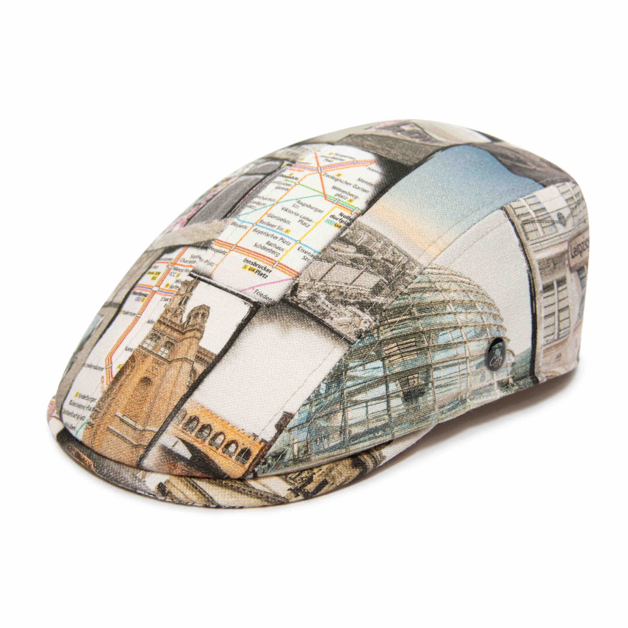 Bombée Berlin 44 CITY SPORT Cotton Flat Cap | Henri Henri