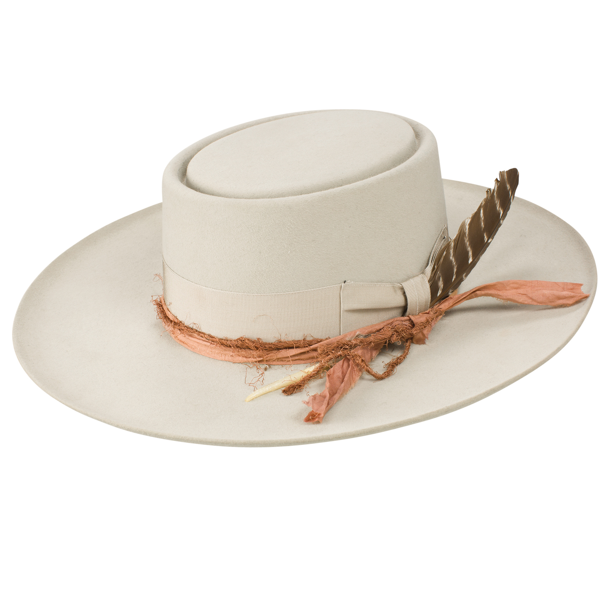 Kings Row Firm Felt Hat STETSON Flat Brim | Henri Henri - Henri Henri