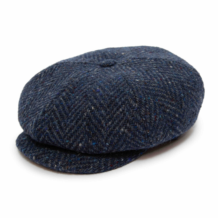 Casquette Peaky Chevrons HENRI HENRI Donegal Tweed
