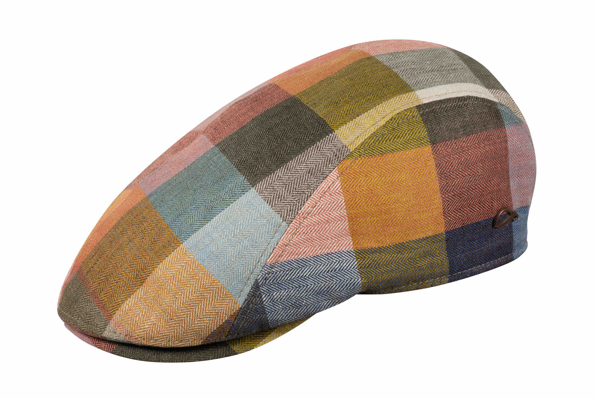 Jackson 100 % Linen Patchwork Flat Cap - GÖTTMANN