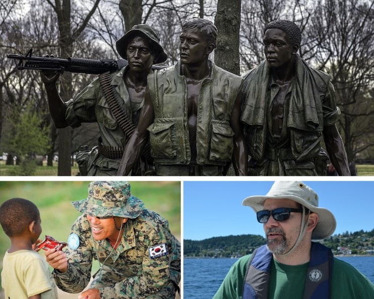 soldats et amateurs de plein air portant des chapeaux boonie