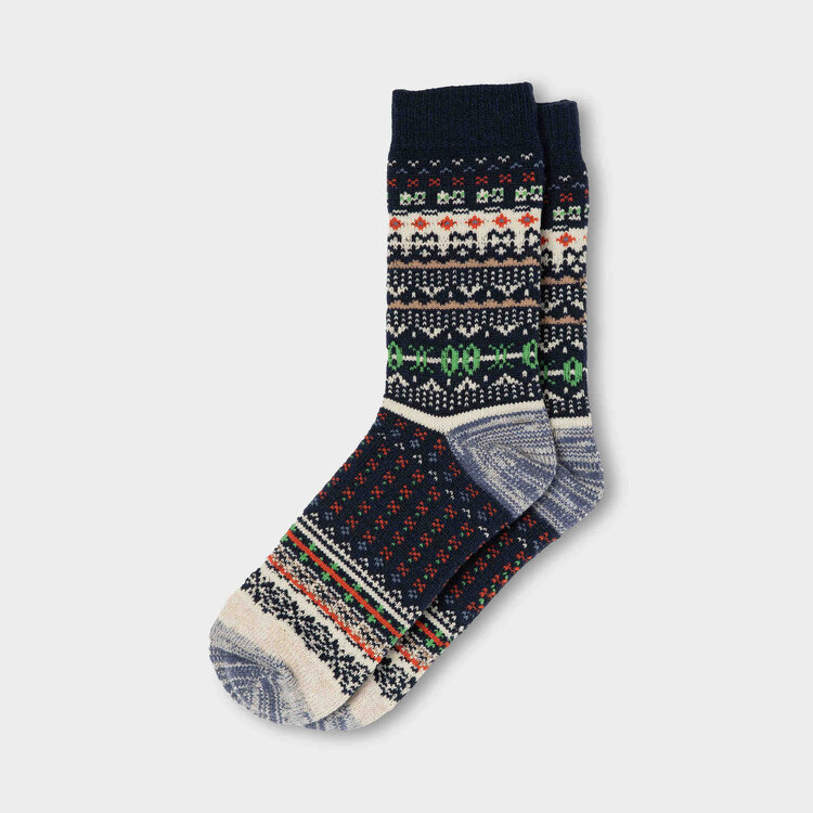 Chaussette Fair Isle Laine/Polyester