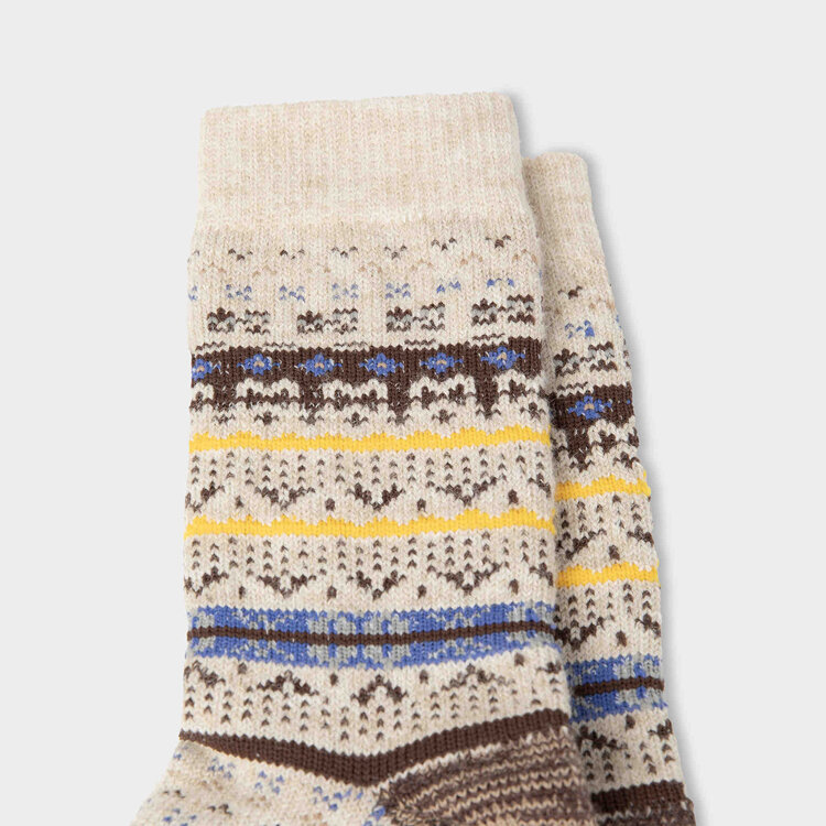 Chaussette Fair Isle Laine/Polyester