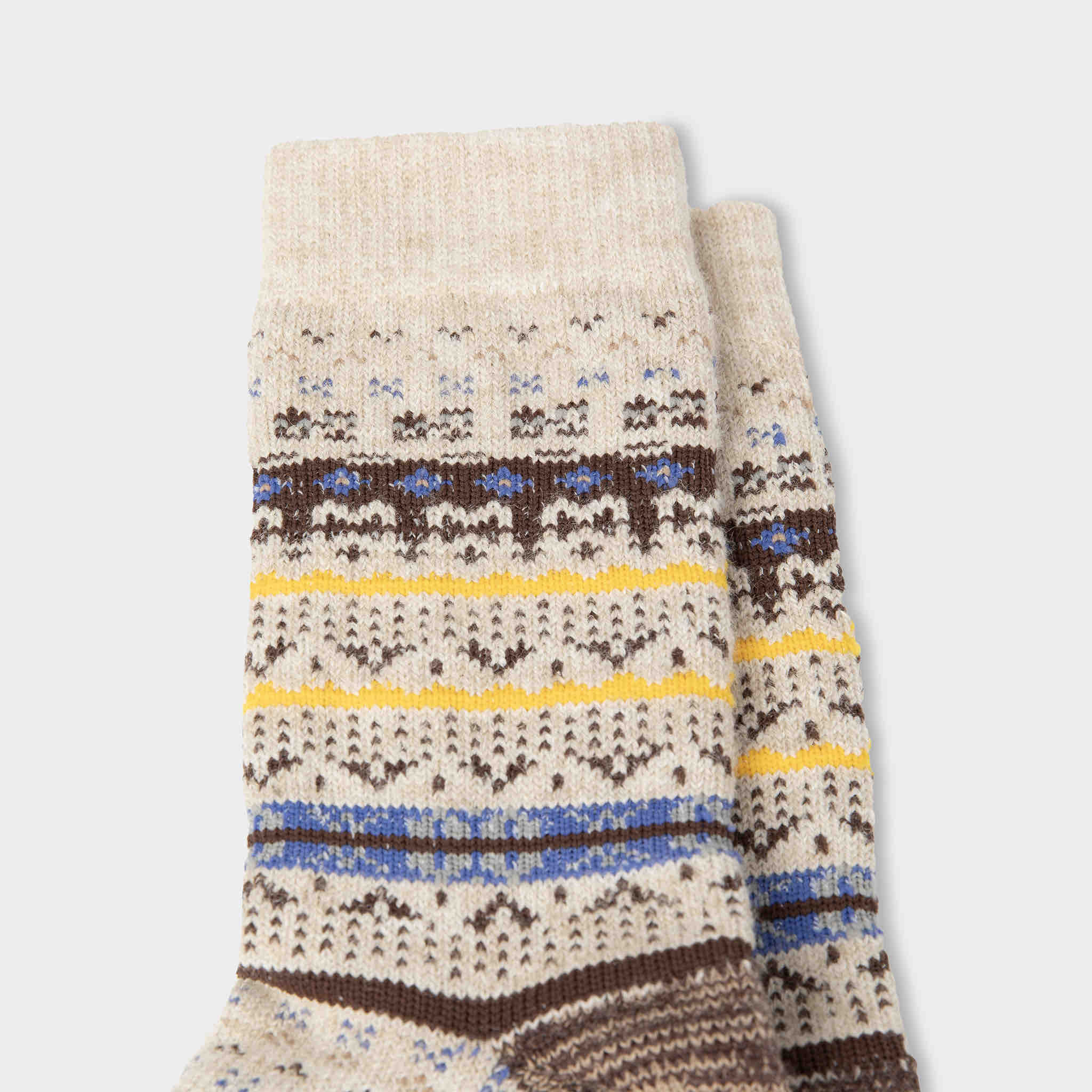 Fair Isle Socks Wool/Polyester TILLEY, Fast Shipping