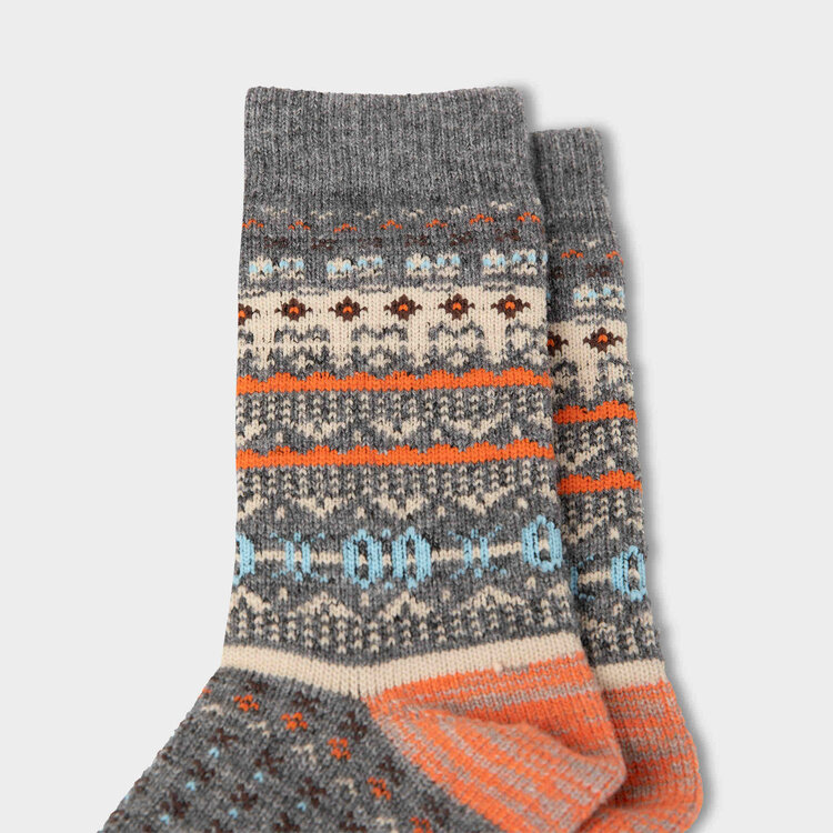 Chaussette Fair Isle Laine/Polyester